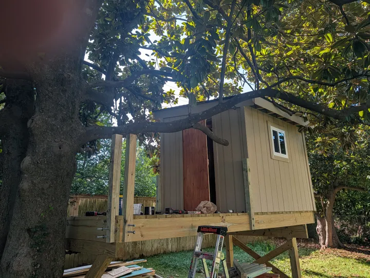 Porch taking shape
