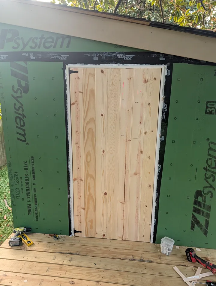 Door hung
