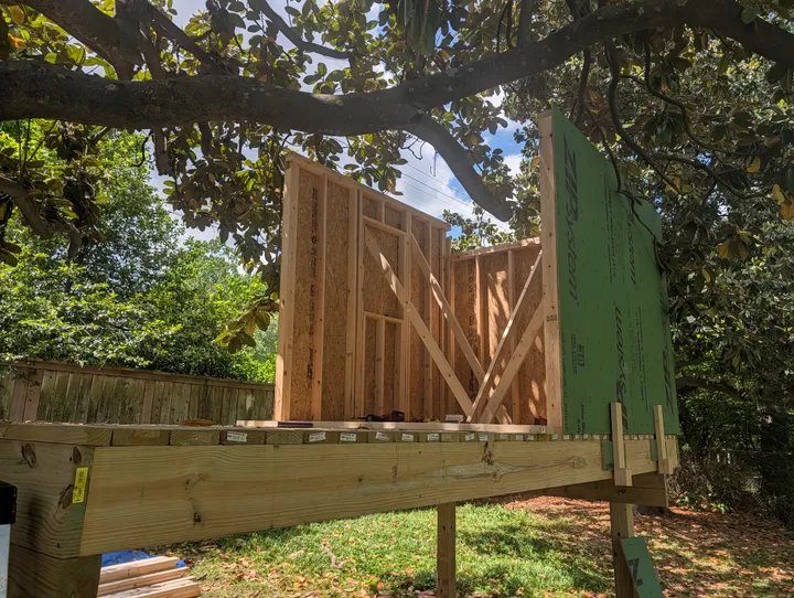 Walls framed